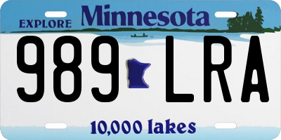 MN license plate 989LRA