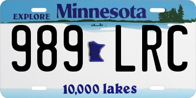 MN license plate 989LRC