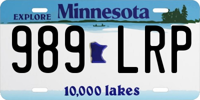 MN license plate 989LRP