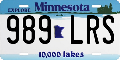 MN license plate 989LRS