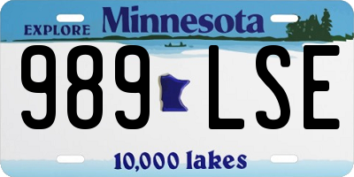 MN license plate 989LSE