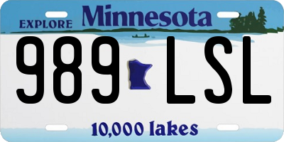 MN license plate 989LSL