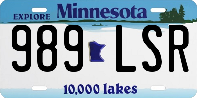 MN license plate 989LSR