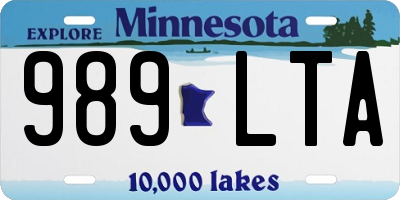 MN license plate 989LTA