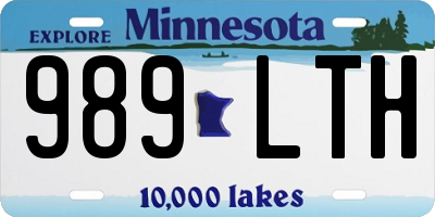 MN license plate 989LTH
