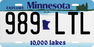 MN license plate 989LTL