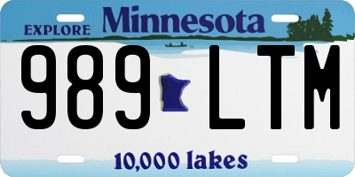MN license plate 989LTM