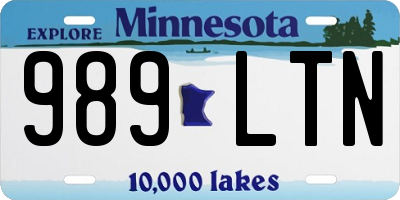 MN license plate 989LTN