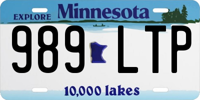 MN license plate 989LTP