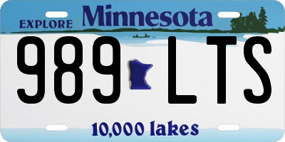 MN license plate 989LTS