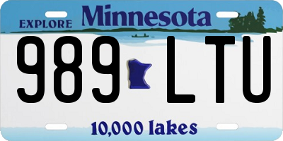 MN license plate 989LTU