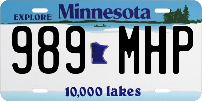 MN license plate 989MHP