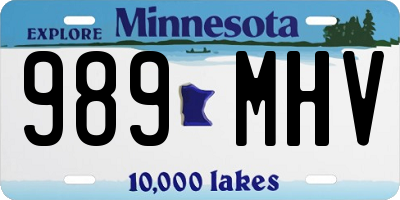 MN license plate 989MHV