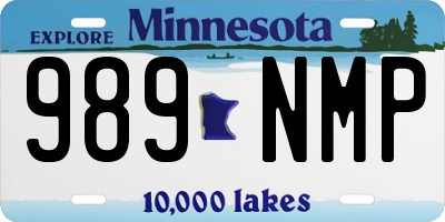 MN license plate 989NMP