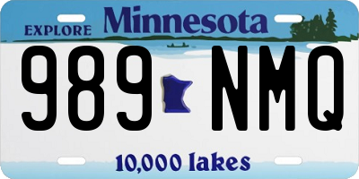 MN license plate 989NMQ