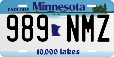 MN license plate 989NMZ
