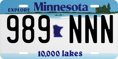 MN license plate 989NNN