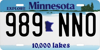MN license plate 989NNO