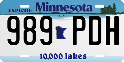 MN license plate 989PDH