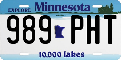 MN license plate 989PHT