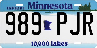 MN license plate 989PJR