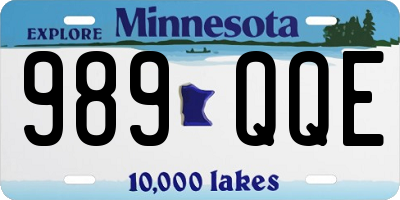 MN license plate 989QQE