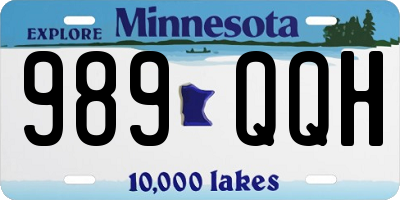 MN license plate 989QQH