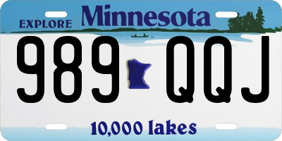MN license plate 989QQJ