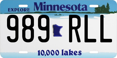 MN license plate 989RLL