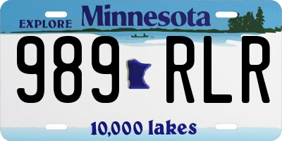 MN license plate 989RLR