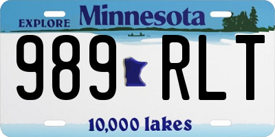 MN license plate 989RLT