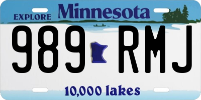 MN license plate 989RMJ