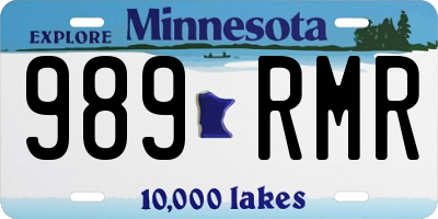MN license plate 989RMR