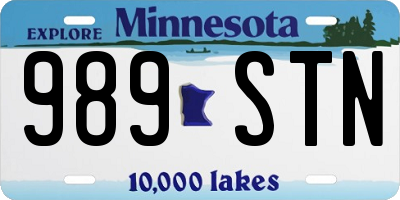 MN license plate 989STN