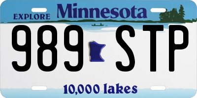 MN license plate 989STP