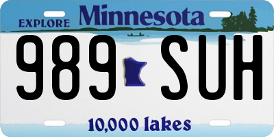 MN license plate 989SUH