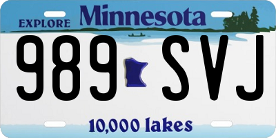 MN license plate 989SVJ