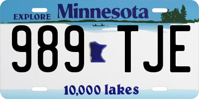 MN license plate 989TJE