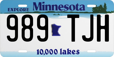 MN license plate 989TJH