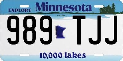 MN license plate 989TJJ