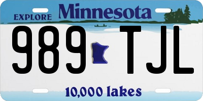 MN license plate 989TJL