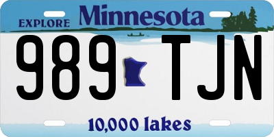 MN license plate 989TJN
