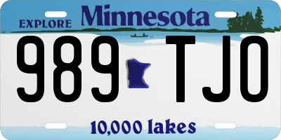 MN license plate 989TJO