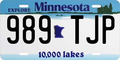 MN license plate 989TJP