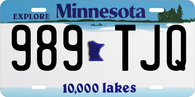 MN license plate 989TJQ