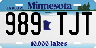 MN license plate 989TJT
