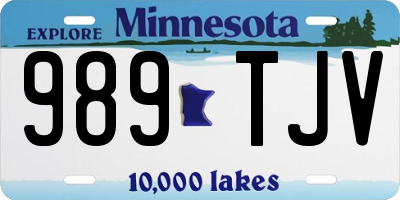 MN license plate 989TJV