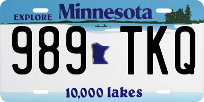 MN license plate 989TKQ