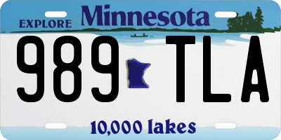 MN license plate 989TLA