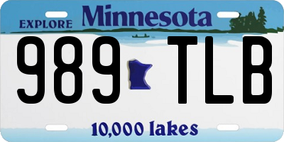 MN license plate 989TLB